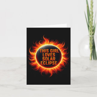 Dieses Shirt liebt die totale Sonnenfinsternis Karte
