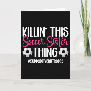 Dieses Soccer-Schwester-Ding Schwester eines Fußba Karte