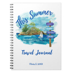 Dieses Sommerreisejournal Notizblock