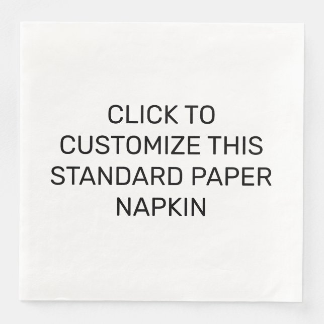 DIESES STANDARDPAPIER NAPKIN ANKUNFT SERVIETTE (Vorderseite)
