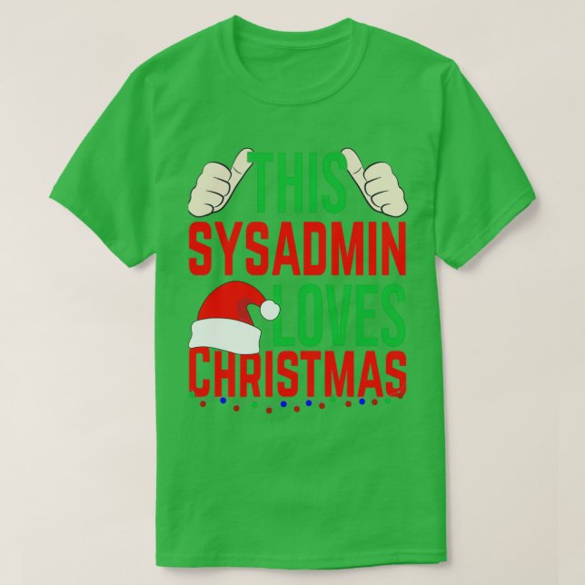 Dieses Sysadmin Lieben Weihnachtsgeschenk Merry Xm T-Shirt (Design vorne)