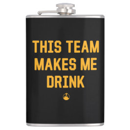 Dieses Team lässt mich trinken Flachmann