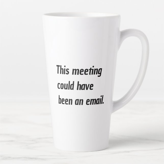 Dieses Treffen hätte ein E-Mail-Spaß sein können Milchtasse (Rechts)