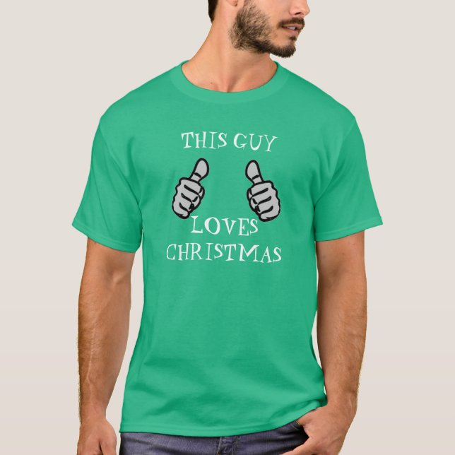 dieses Typ-Lieben Weihnachtslustige T-Shirt (Vorderseite)