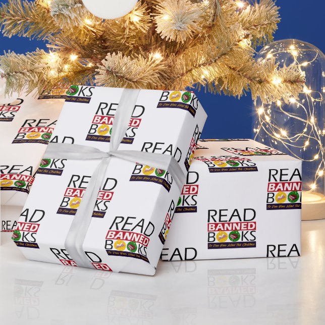 Dieses Weihnachten Bücher lesen verboten Geschenkpapier (Feiertage)