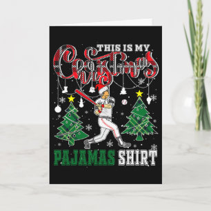 Dieses Weihnachtsfest Pajama Shirt Funny Santa Sel Karte