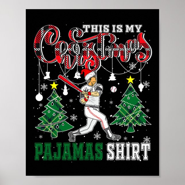 Dieses Weihnachtsfest Pajama Shirt Funny Santa Sel Poster (Vorne)