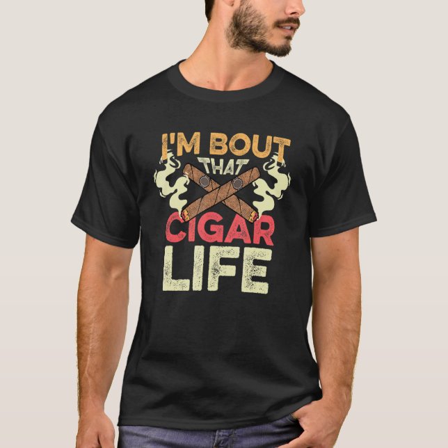 Dieses Zigarrenleben Nikotinaddikat T-Shirt (Vorderseite)