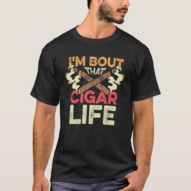Dieses Zigarrenleben Nikotinaddikat T-Shirt (Vorderseite)