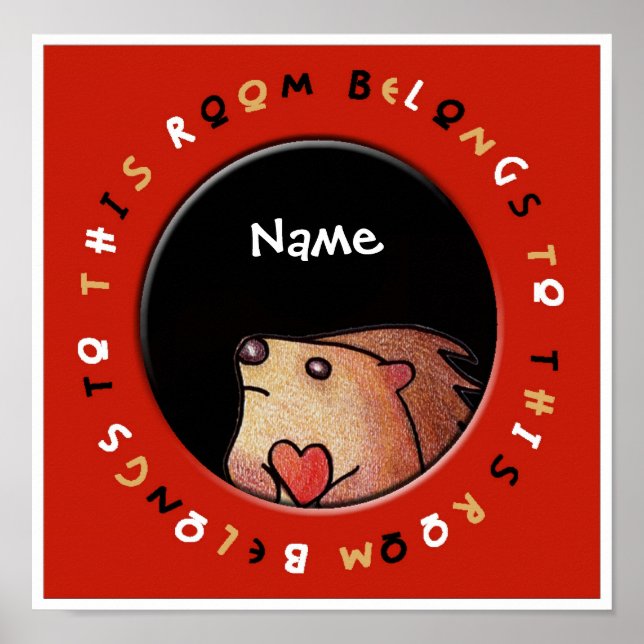 Dieses Zimmer gehört zu - Poster! Poster (Vorne)