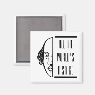 Dieses Zitat aus Shakespeare aus der ganzen Welt a Magnet