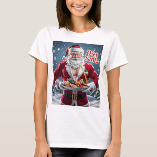 Diet Santa Christmas T - Shirt - Holiday T-Shirt m