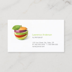 Diététiste / Nutritionniste / carte de visite alim