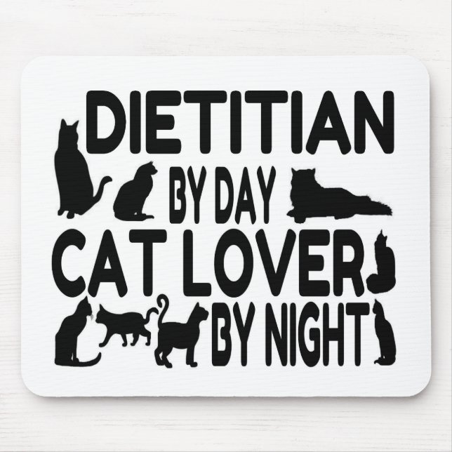 Dietitian Cat Lover Mousepad (Vorne)
