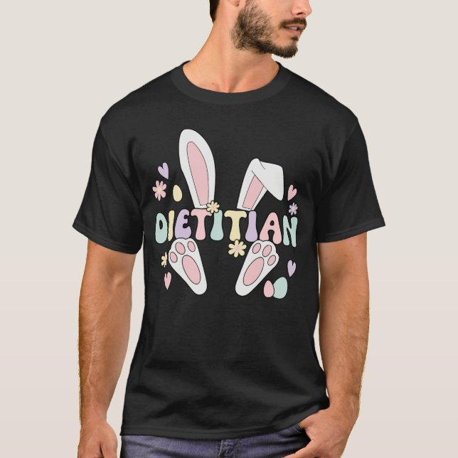 Dietitian Easter Bunny Dietetics Easter Day T-Shirt (Vorderseite)
