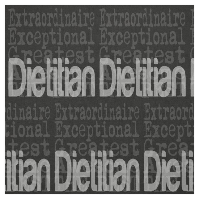 Dietitian Extraordinaire Stoff (Muster)