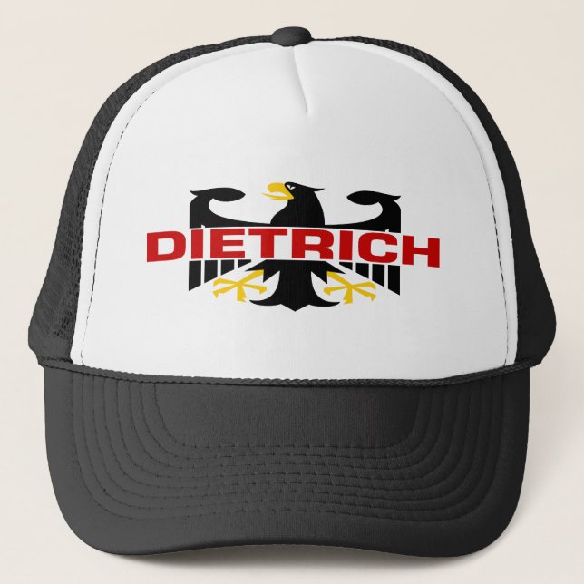Dietrich Familienname Truckerkappe (Vorderseite)