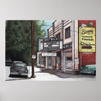 Dietrich Theater durch Dlee Poster