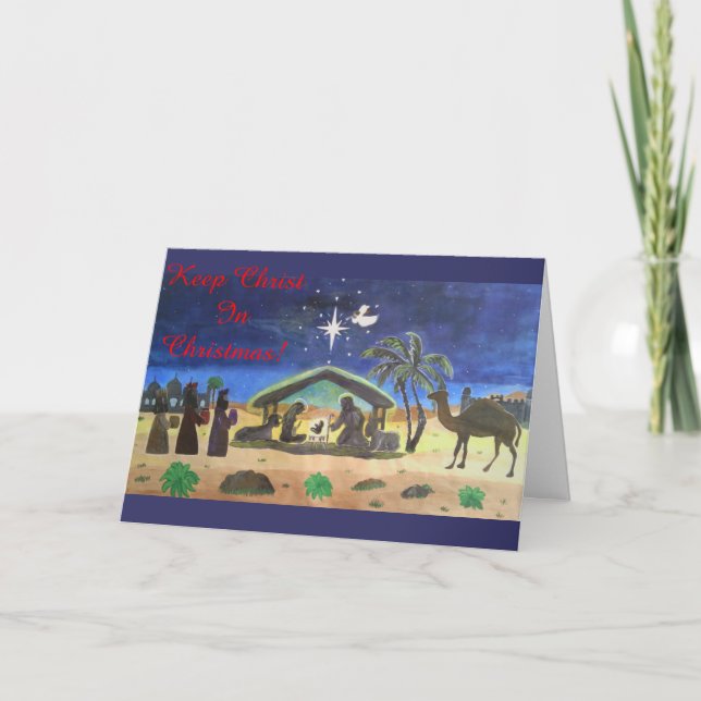 Dieu Aime Donc La Carte De Voeux Mondiale (Devant)