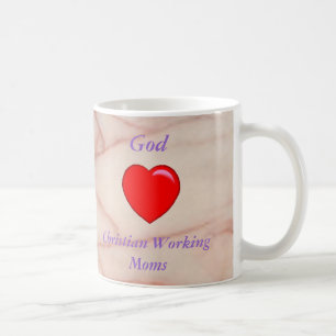 Dieu aime la tasse chrétienne de mères actives