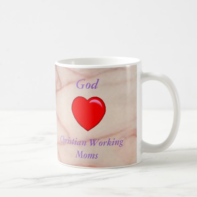 Dieu aime la tasse chrétienne de mères actives (Droite)