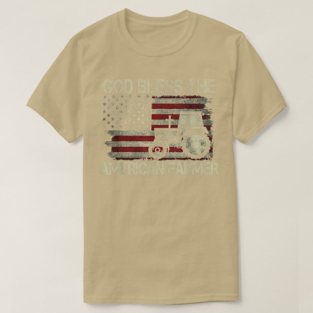 Dieu bénisse l'agriculteur américain T-Shirt (Design devant)