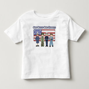 Dieu bénisse nos troupes - T-shirt Toddler