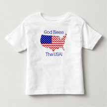 Dieu bénissent le T-shirt d'enfant en bas âge des