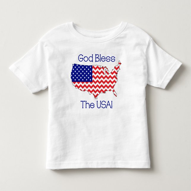 Dieu bénissent le T-shirt d'enfant en bas âge des (Devant)