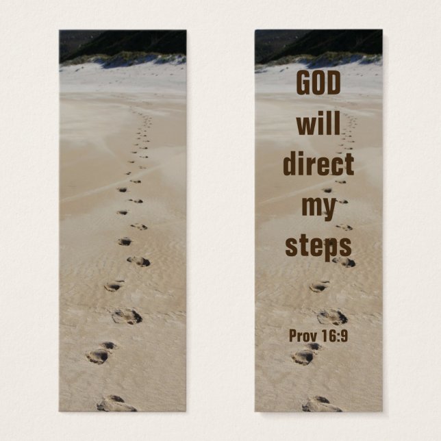 Dieu dirigera mes Proverbes des Étapes 16:9 (Devant & derrière)