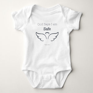 Dieu dit que je suis en sécurité Body bébé