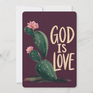 DIEU EST AMOUR   Carte de soutien chrétien