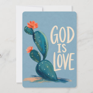 DIEU EST AMOUR   Carte de soutien chrétien