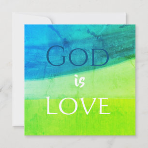 Dieu est Amour Carte Inspirante