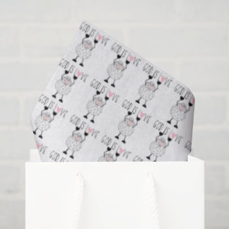 "Dieu est AMOUR" Papier de soie