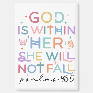 Dieu Est Dans Sa Bible Verse Magnet