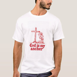 Dieu est mon ancre premium T-shirt pour hommes