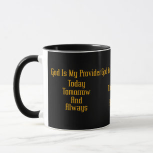Dieu Est Mon Fournisseur Mug À Deux Tons