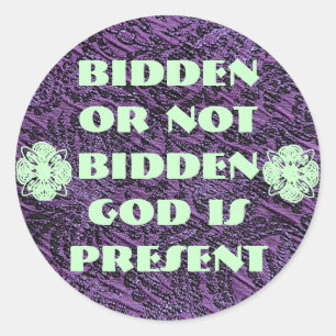 Dieu est présent stickers