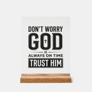 Dieu est toujours à l'heure Christian Typography D