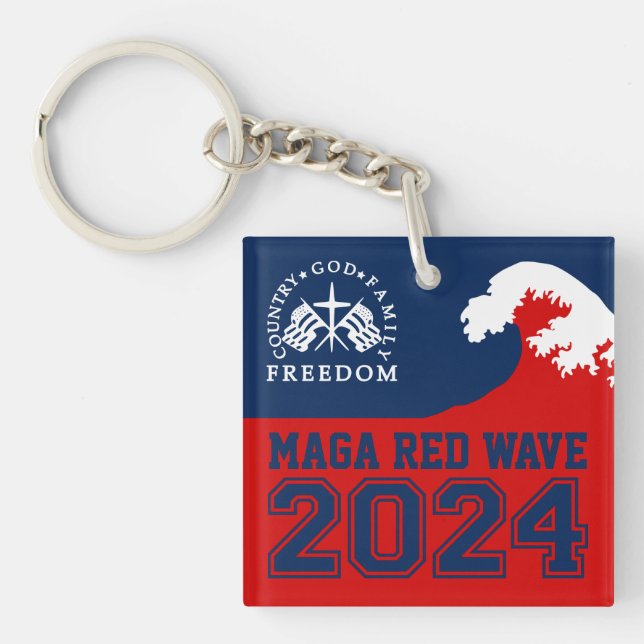 Dieu Famille Pays Liberté 2024 MAGA Red Wave (Devant)