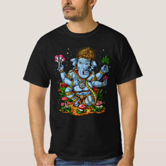 Dieu hindoue psychédélique Ganesha Weed TShirt