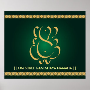 Dieu indien Ganesha - affiche