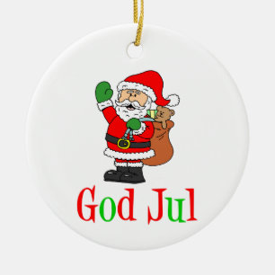 Dieu Jul Suédois Noël Père Noël Ornement