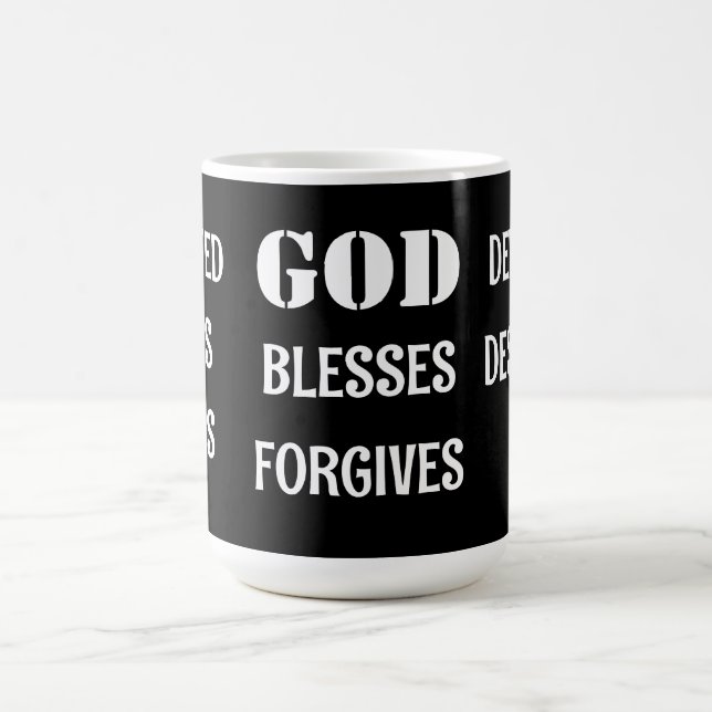 DIEU M'A CONÇU" Latte Mug (Centre)