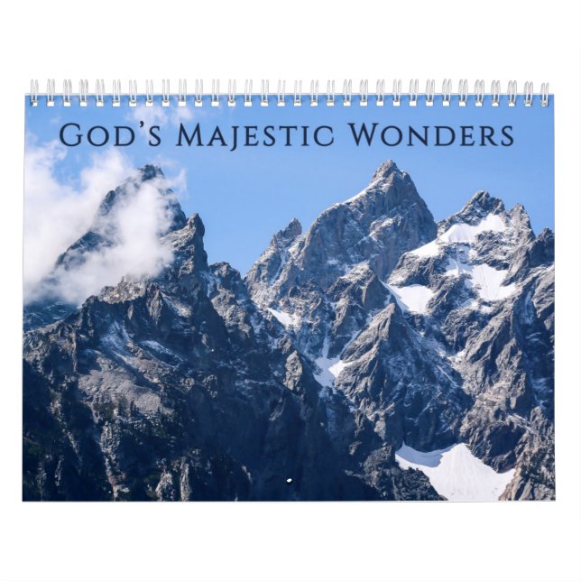 Dieu Majestic Merveilles Calendrier 2025 (Protection)