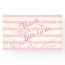 Dieu merci pour les petites filles, bannière Baby