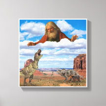 Dieu tue la toile des dinosaures Imprimer l'art mu