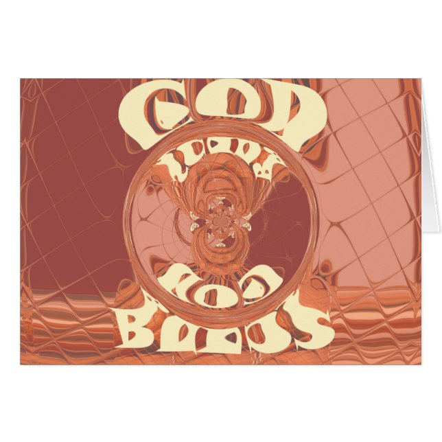 Dieu Vous Bénit Un Design De Texte Inspirant. (Devant horizontal)