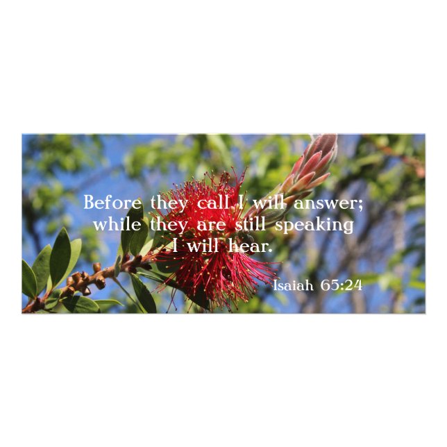 Dieu Vous Entend La Bible Verse Carte Rack (Devant)